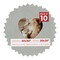 Light Grey Suede Mat Board for 30x30 Frames - Heart Opening for 20x20 Photos